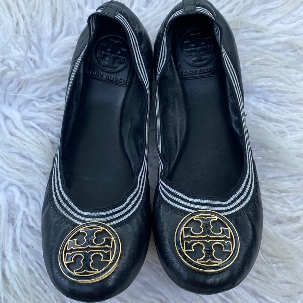 TORY BURCH BLACK BALLET FLATS
